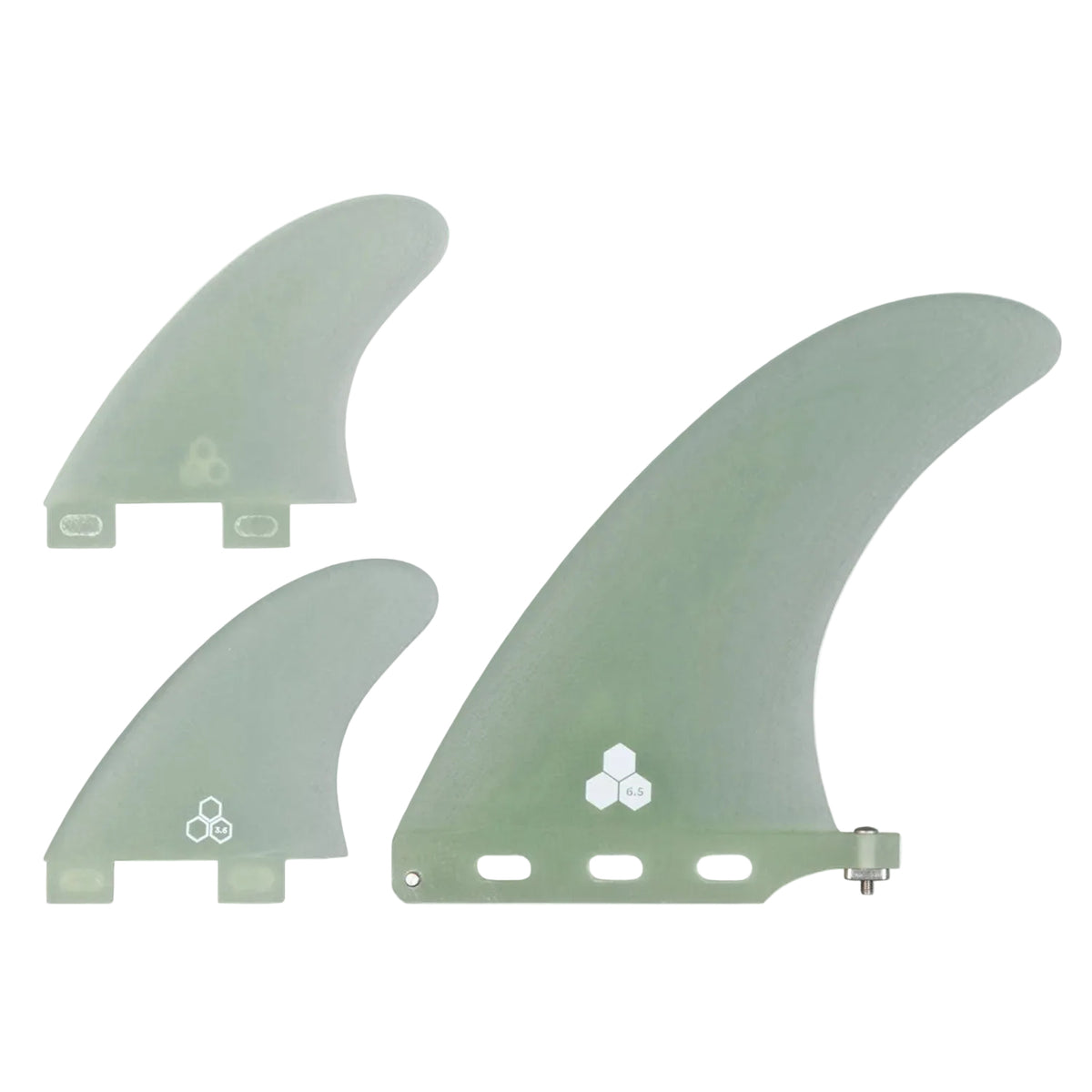 Channel Islands Mid 2+1 Fin Set 4.0 Futures Base - White