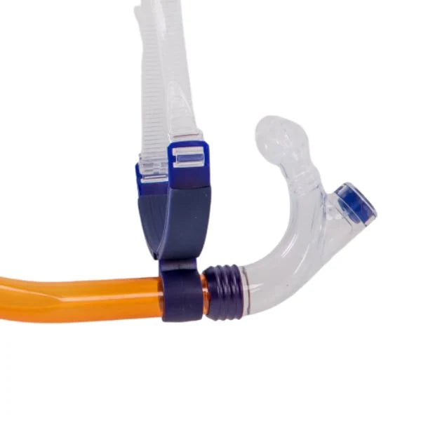 ZONE3 Front Facing Swim Drill Snorkel - Blue/Orange