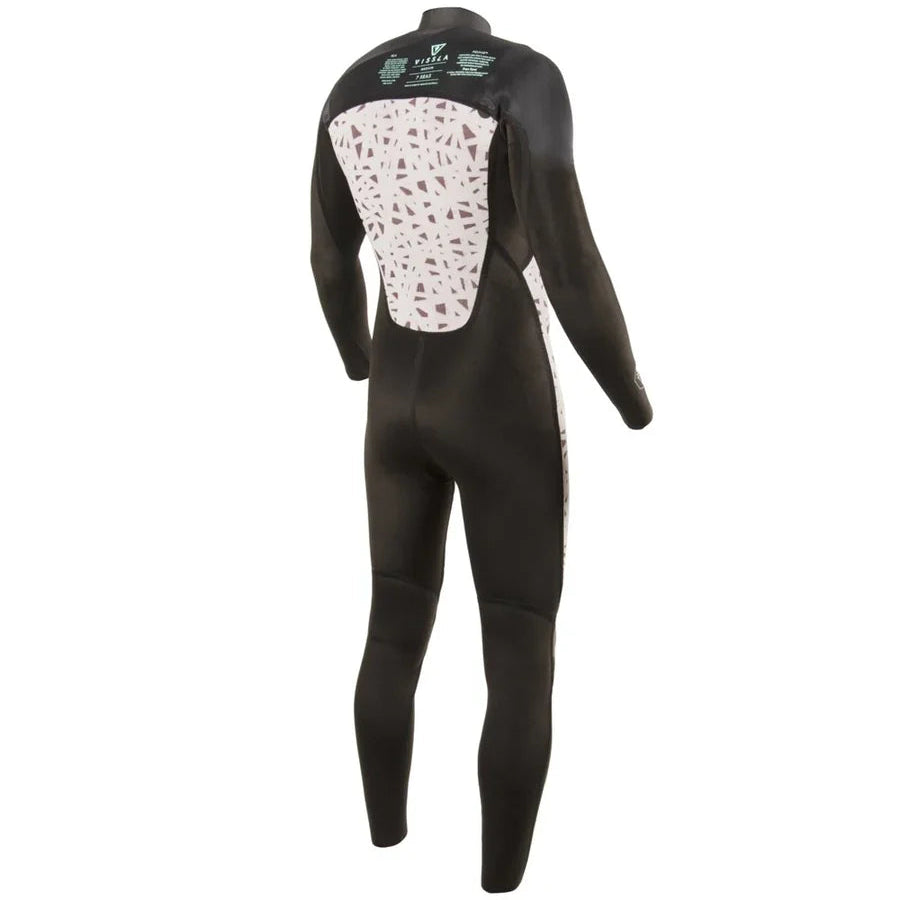 Vissla 7 Seas 3/2mm Chest Zip Wetsuit - Black