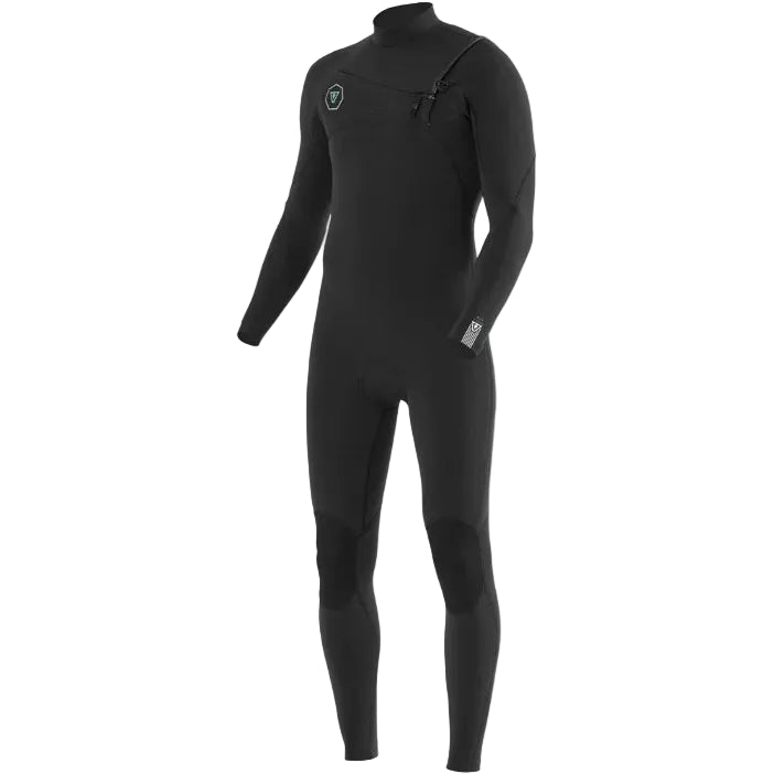 Vissla 7 Seas 3/2mm Chest Zip Wetsuit - Black