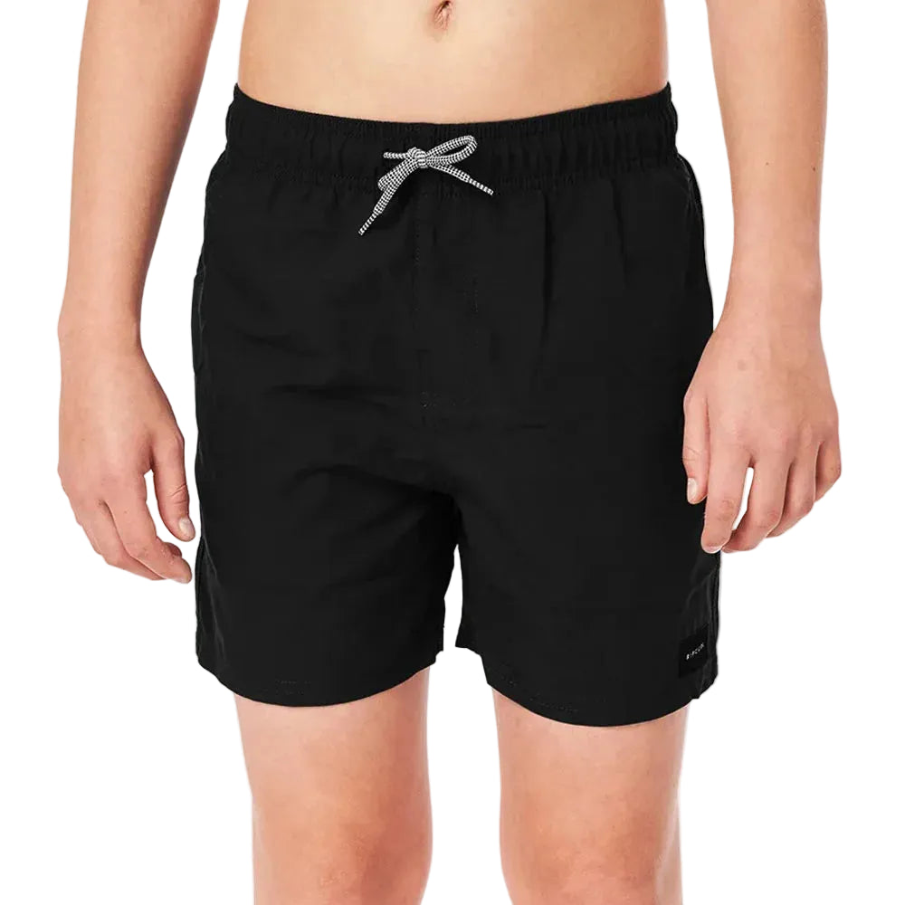Rip Curl Offset Boys Volley Shorts - Black