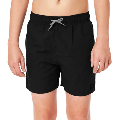 Rip Curl Offset Boys Volley Shorts - Black
