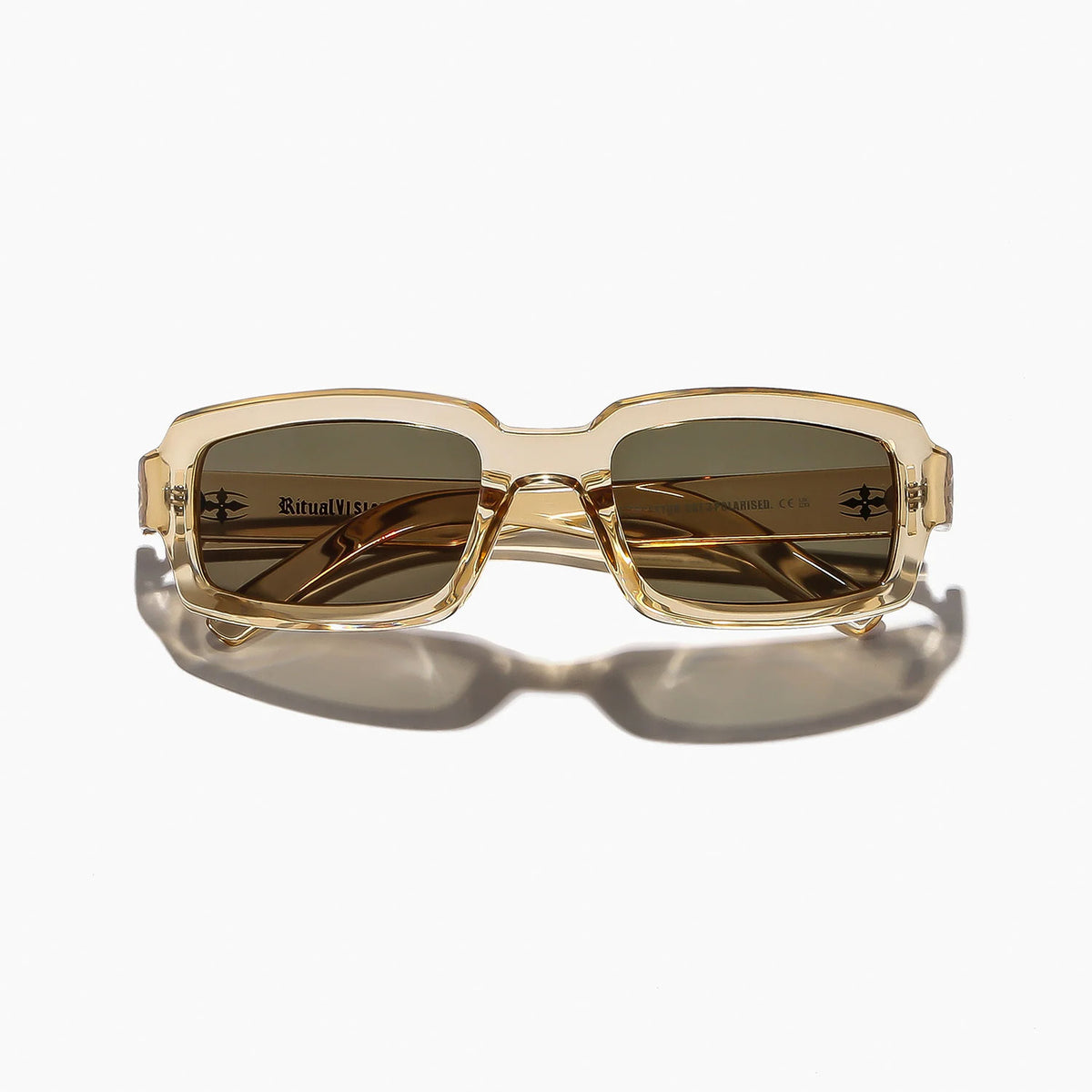 Ritual Vision Interceptor Polarised Sunglasses - Stone Crystal / Olive