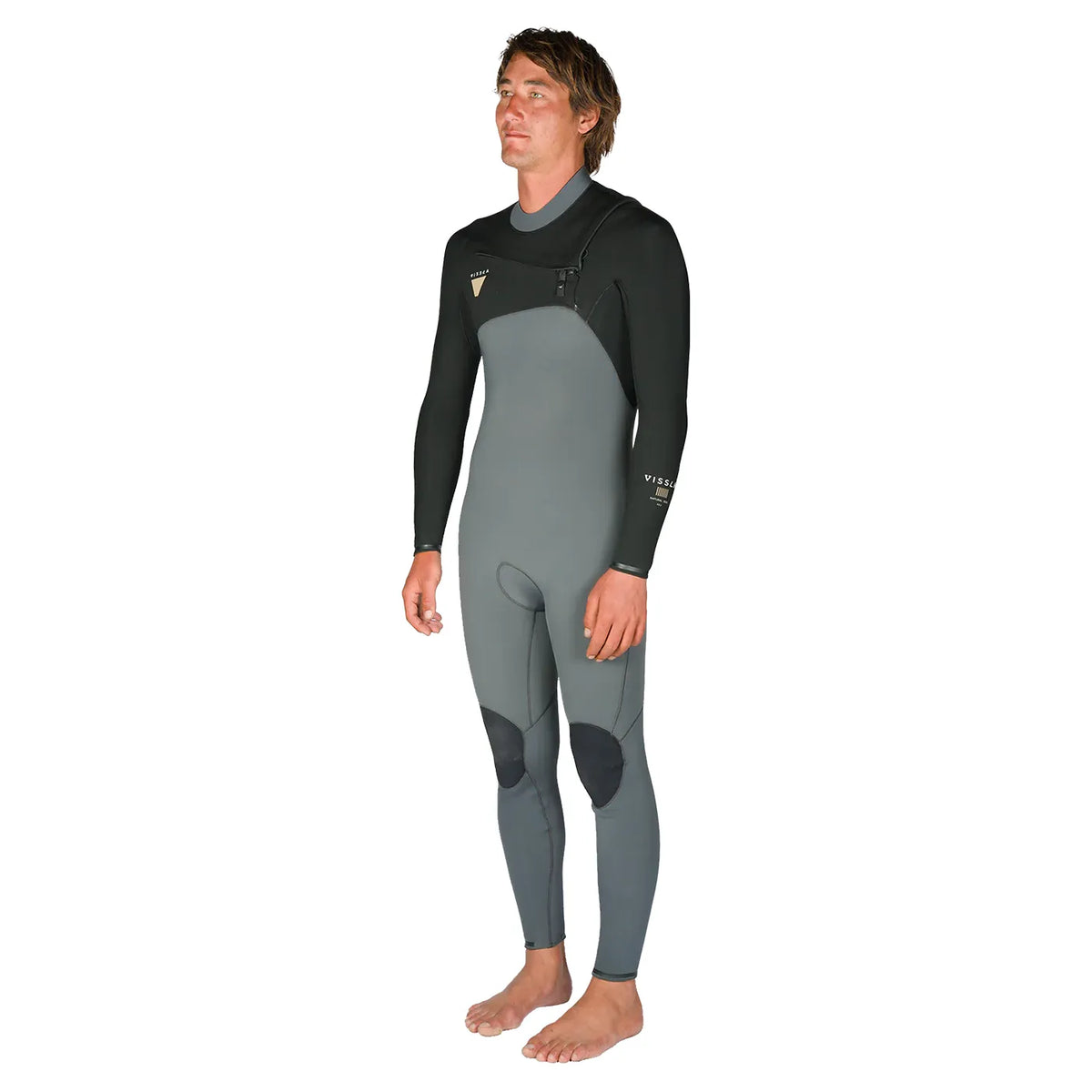 Vissla Natural Seas 4/3 Chest Zip Wetsuit - Coal - Buy online today