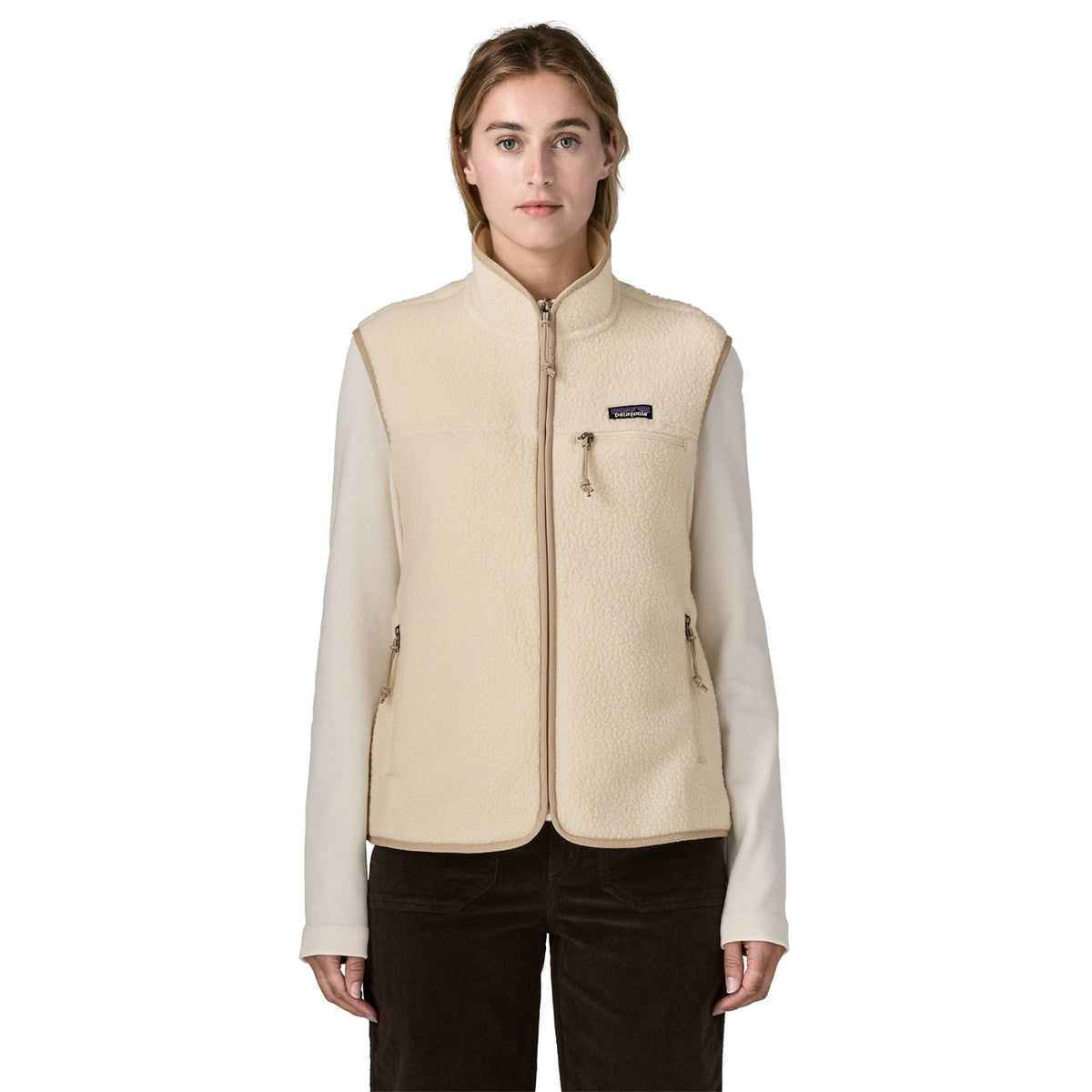 Patagonia Womens Retro Pile Vest - Natural