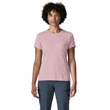 Patagonia Womens Capilene Cool Daily Shirt - P-6 Cosmos - Fuzzy Mauve / Light Fuzzy Mauve X-Dye