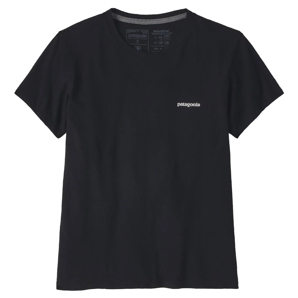 Patagonia Women's P-6 Logo Responsibili-Tee - Black - Buy online today