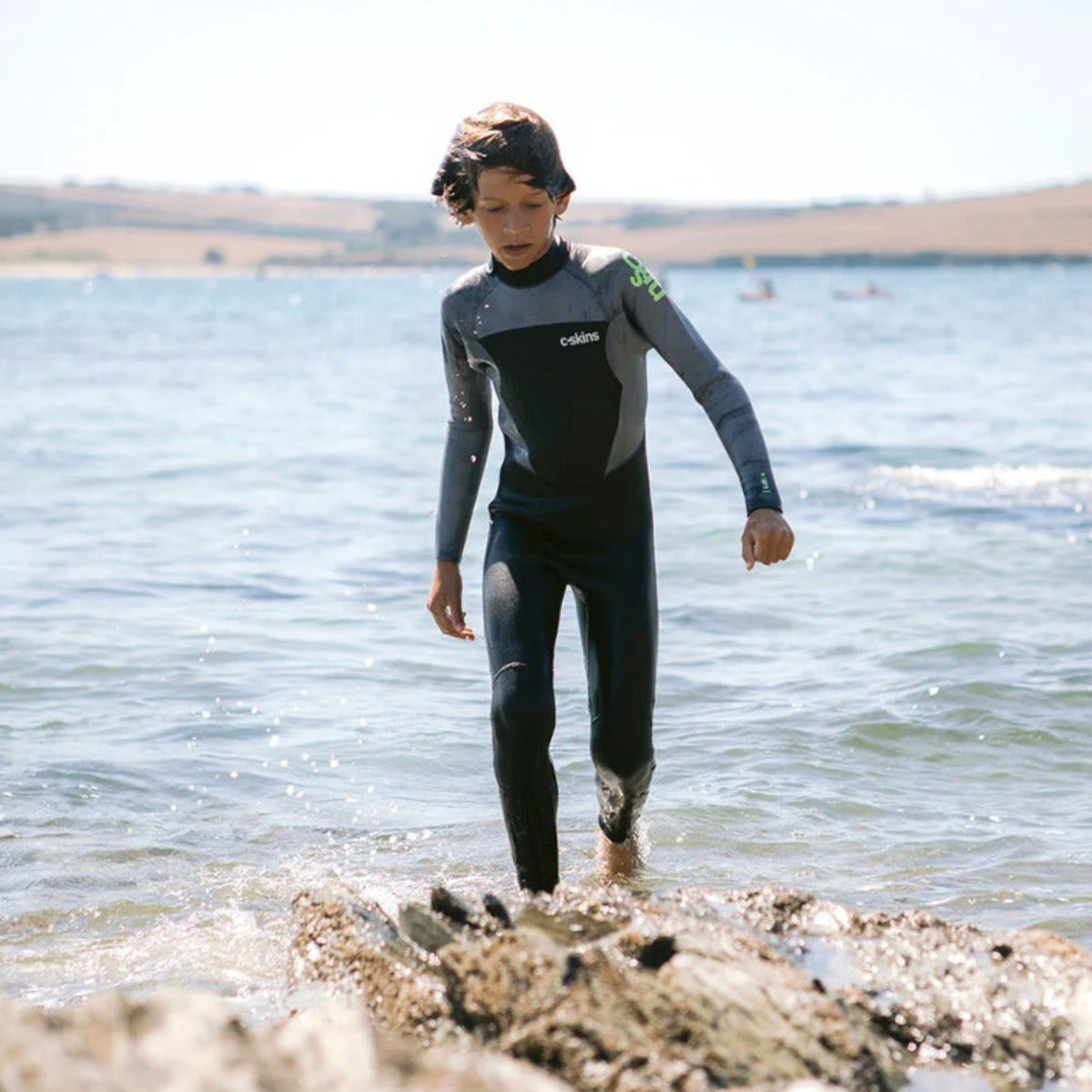 C-Skins Legend 5/4/3mm Junior Back Zip Wetsuit - Black/Tie Dye