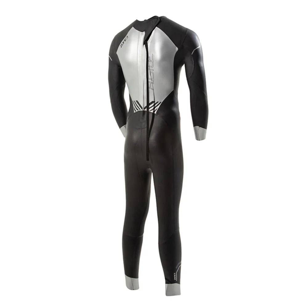 ZONE3 Agile Men's Open Water Swim Wetsuit - Black / Silver