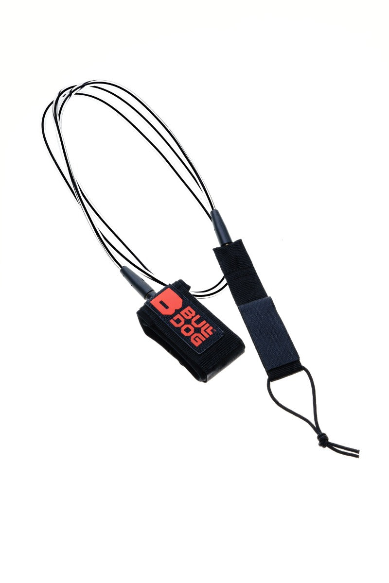 Bulldog 8ft 0 Ankle Surf Leash - Black/Red