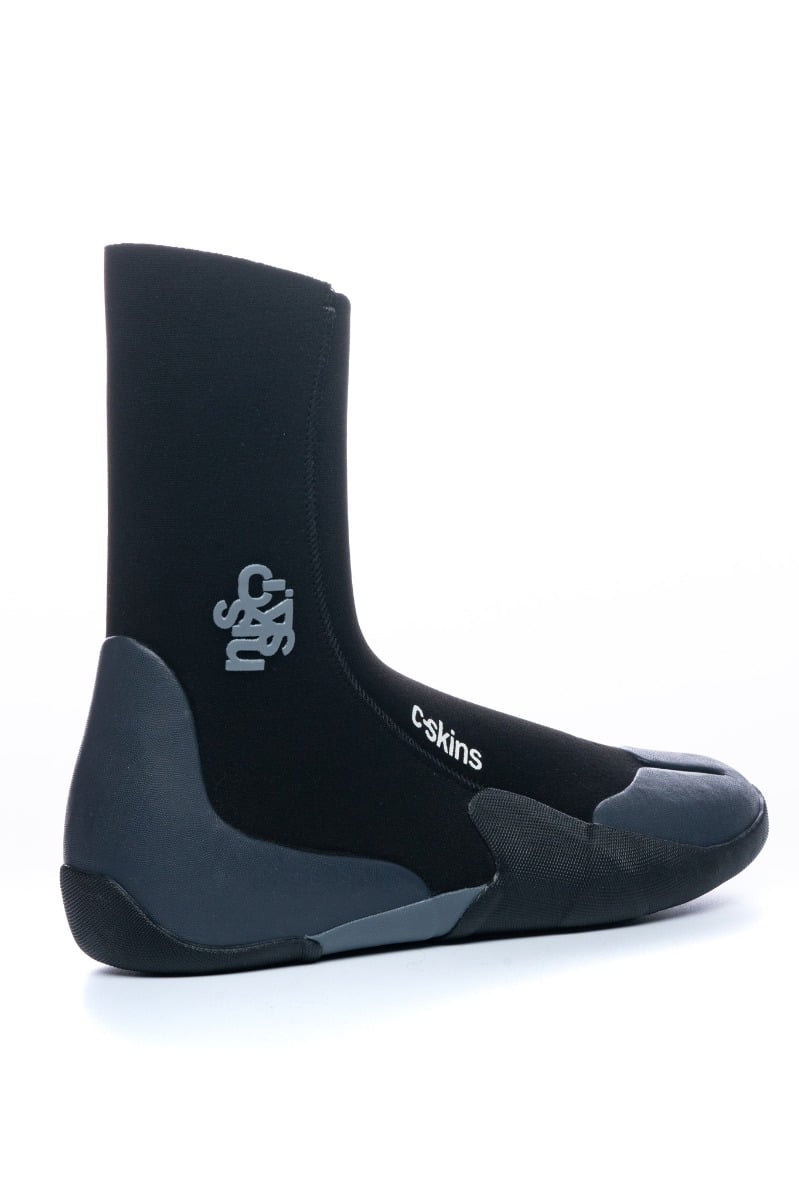 C-Skins Legend 5mm Round Toe Wetsuit Boots - Black/Charcoal