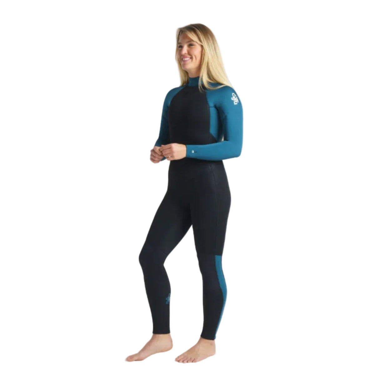 C-Skins Surflite 4/3mm Women's Back Zip Wetsuit 2024 - Black / Blue