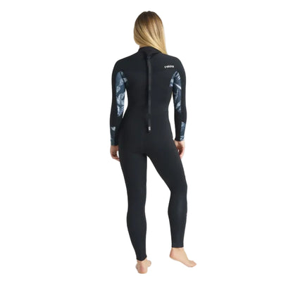 C-Skins Solace 5/4/3mm Back Zip Women's Wetsuit 2025 - Black / Tropical