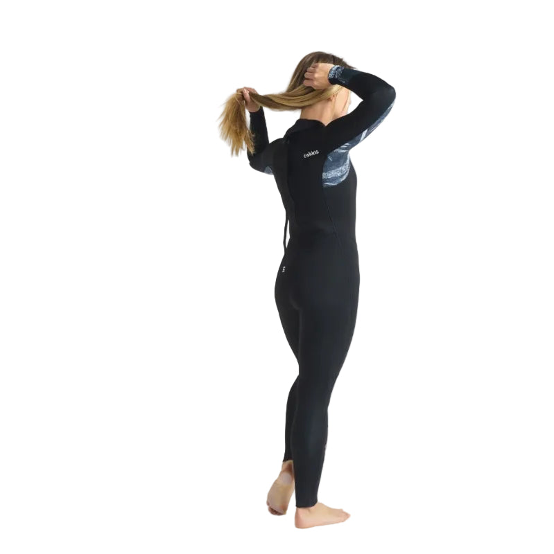 C-Skins Solace 5/4/3mm Back Zip Women's Wetsuit 2025 - Black / Tropical