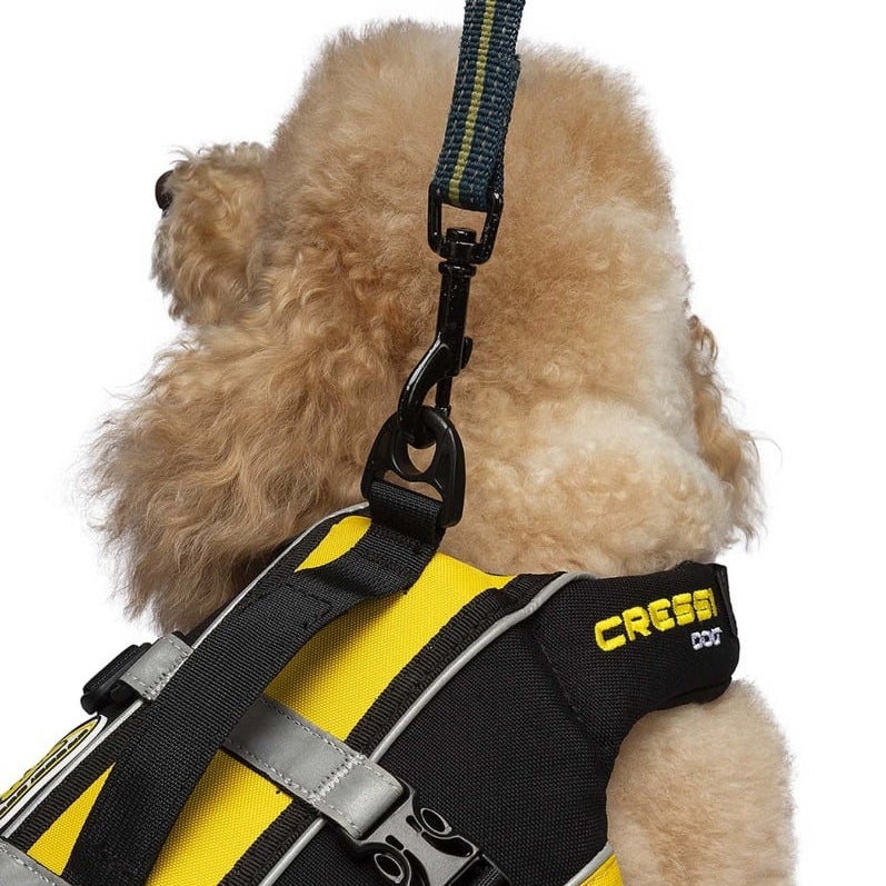 Cressi Dog Life Jacket - Black/Yellow back