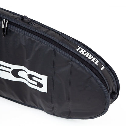 FCS Travel 1 Fun Board Cover - Black/Grey
