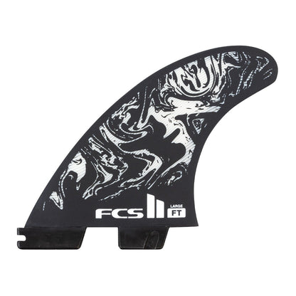 FCS II Filipe Toledo PC Thruster Fins - Black/White