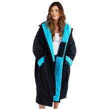 Dryrobe Advance Long Sleeve Changing Robe - Black / Blue