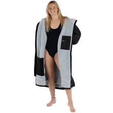 Dryrobe Advance Long Sleeve Changing Robe - Black/Grey