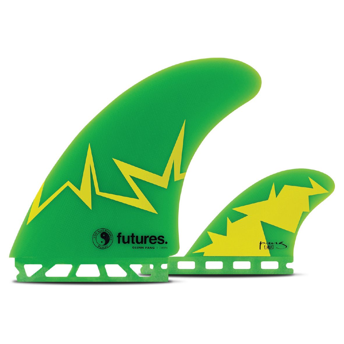 Futures Glenn Pang Twin + 1 Fins - Green