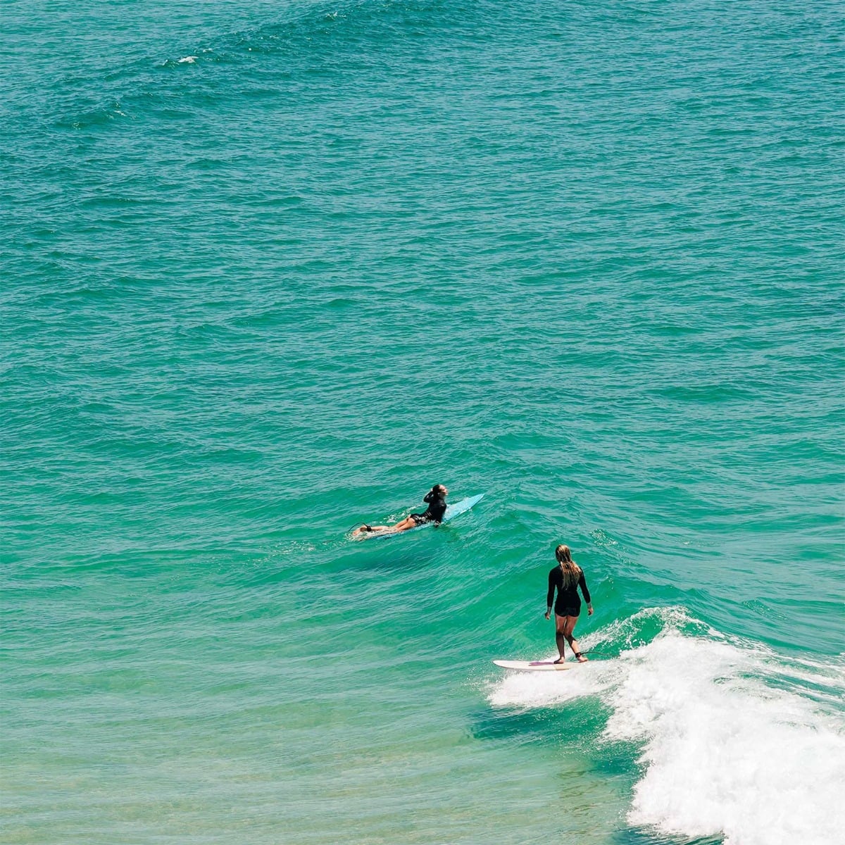 Ocean and Earth Happy Hour Epoxy 7ft0 Soft Surfboard - Sky Blue