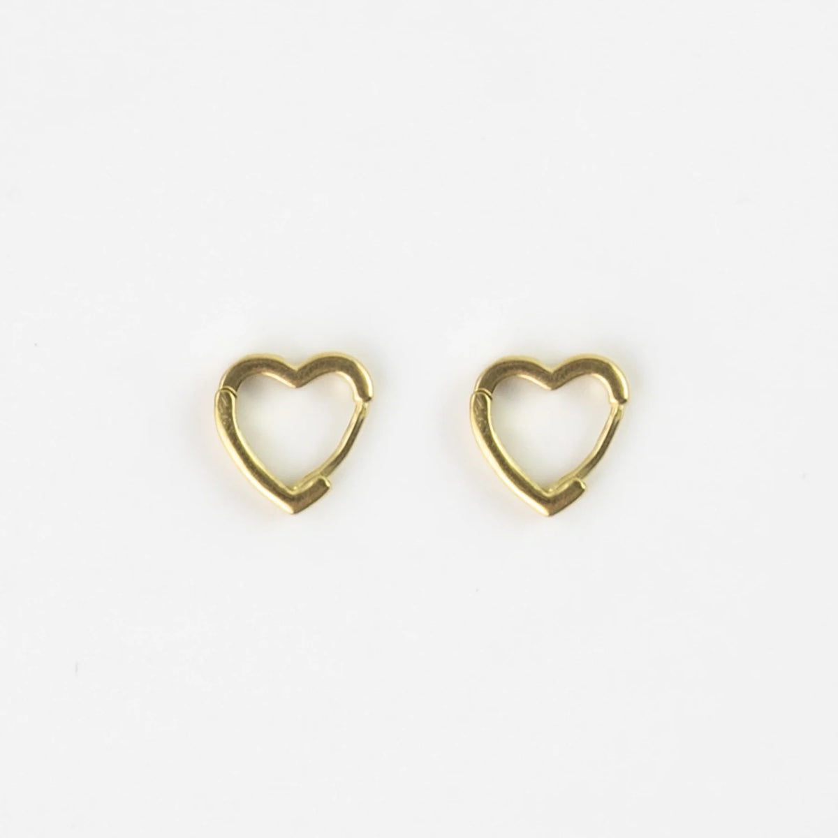 Pineapple Island Heart Hoop Earrings