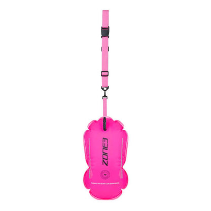 ZONE3 Recycled Swim Safety Buoy/Tow Float - Hi-Vis Pink