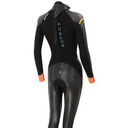Zone3 Aspect Womens 'Breaststroke' Wetsuit  - Black - Back