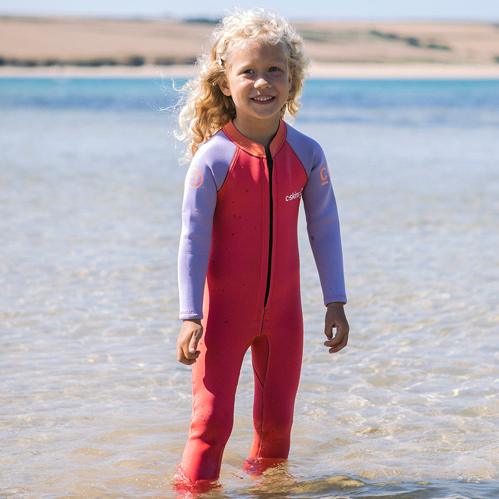 C-Skins C-Kid Baby Wetsuit 2025 - Coral/Lilac