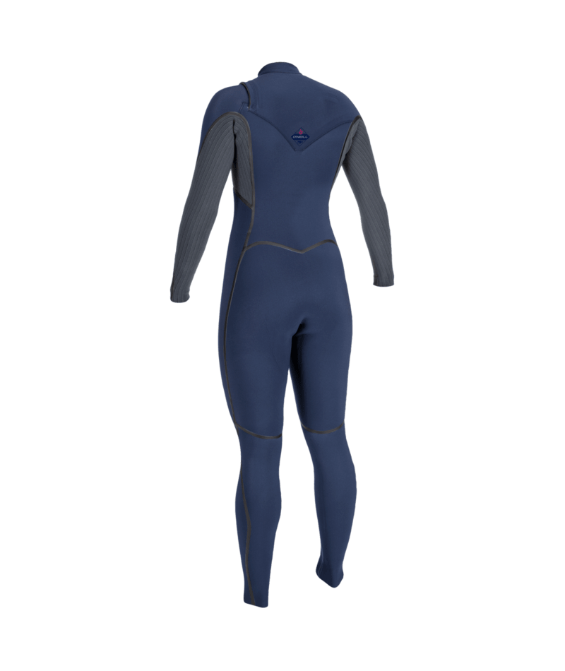 O'Neill Hyperfreak Fire 3/2mm Women's Chest Zip Wetsuit - Navy/Shade