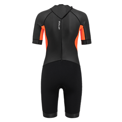 Orca Vitalis Womens Openwater Shorty Wetsuit - Black/Orange