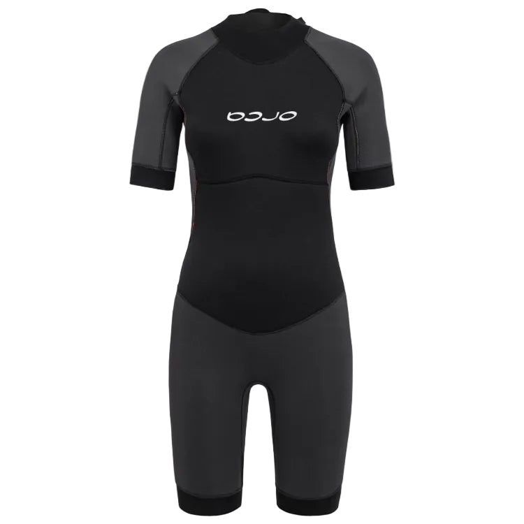 Orca Vitalis Women's Openwater Shorty Wetsuit 2026 - Black/Orange