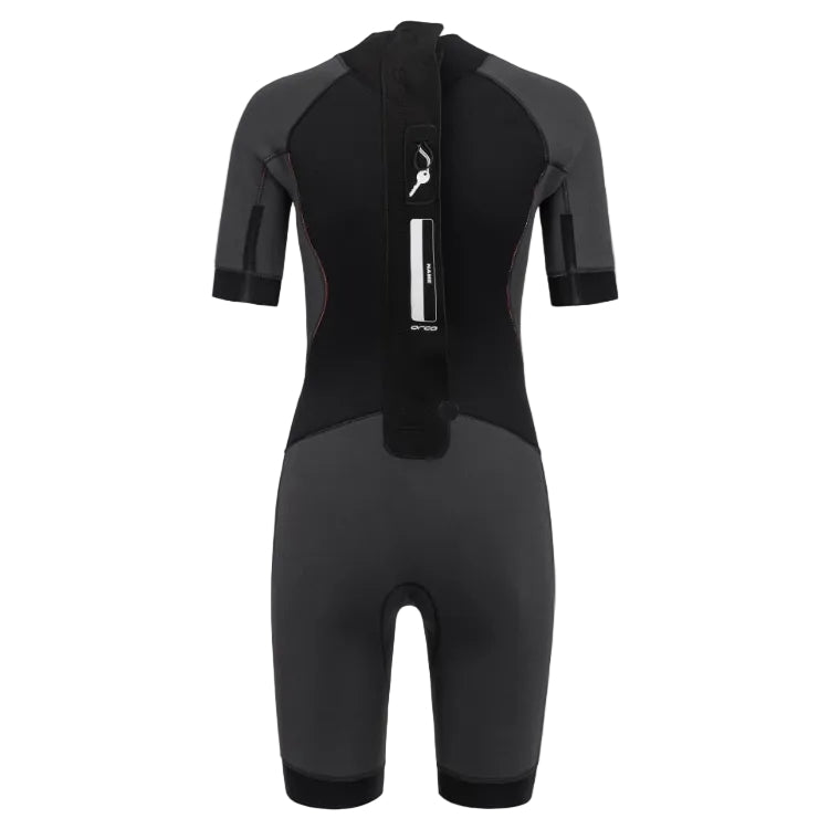 Orca Vitalis Women's Openwater Shorty Wetsuit 2026 - Black/Orange