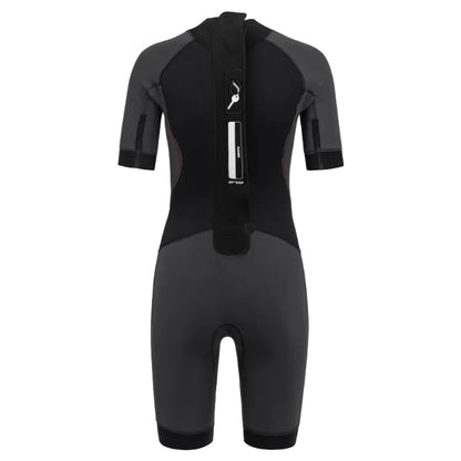 Orca Vitalis Women's Openwater Shorty Wetsuit 2026 - Black/Orange