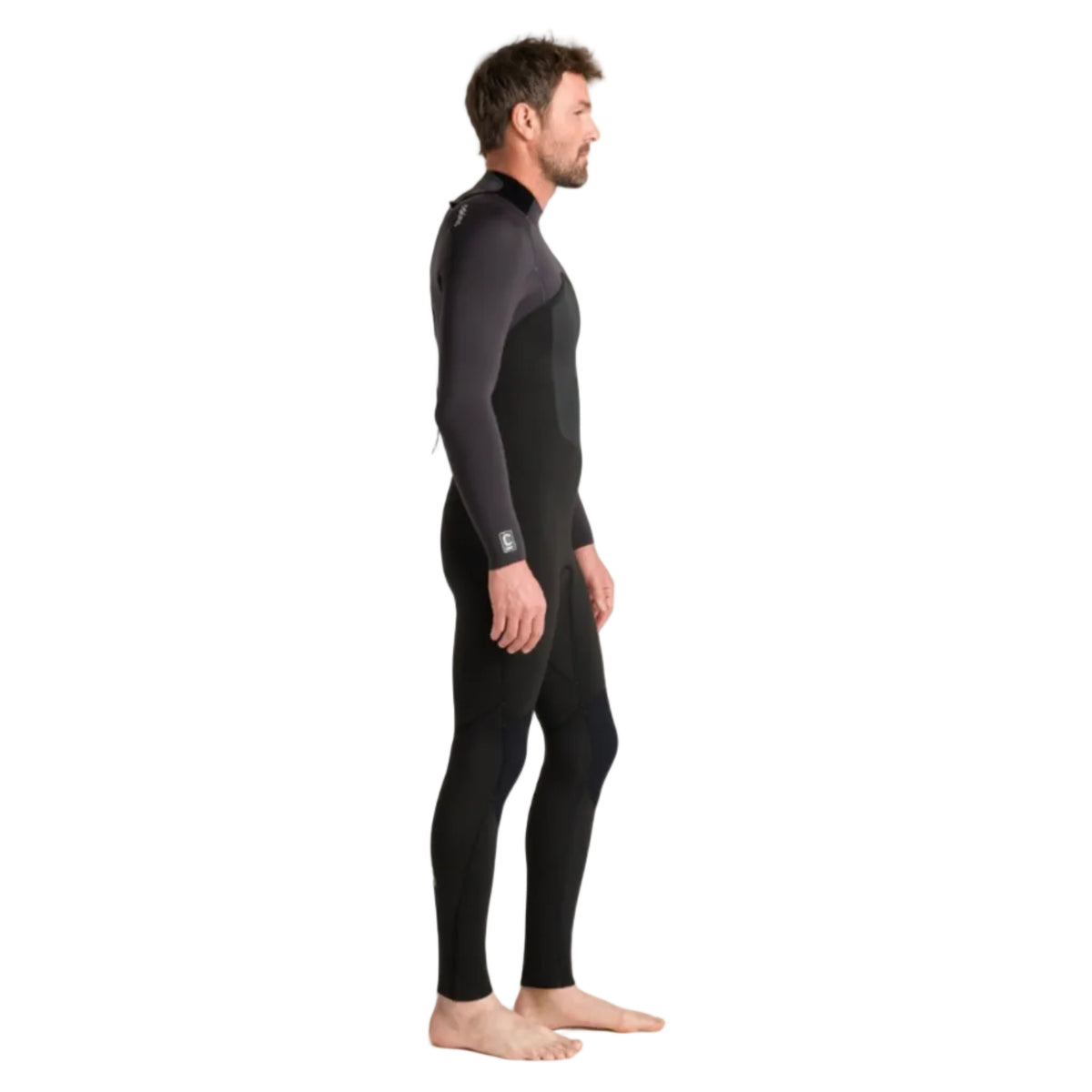 C-Skins NuWave Legend 4/3mm Men's GBS Back Zip Wetsuit 2026 - Black/Meteor/Yellow