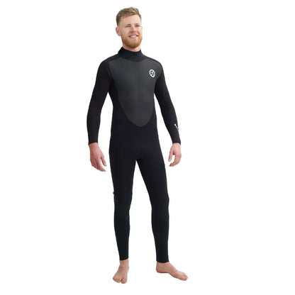 OA Hype 4/3mm Men's Back Zip Wetsuit - Black