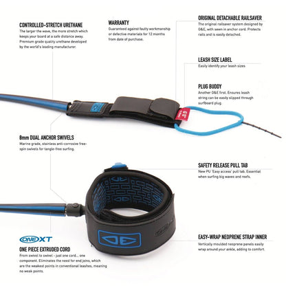 Ocean & Earth Premium OneXT 6ft Surfboard Leash