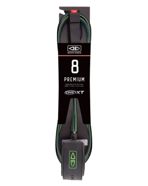 Ocean & Earth 8ft One-XT Premium Leash - Lime