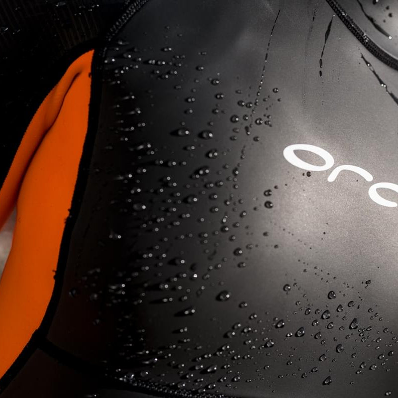 Orca Vitalis Women's Openwater Shorty Wetsuit 2026 - Black/Orange