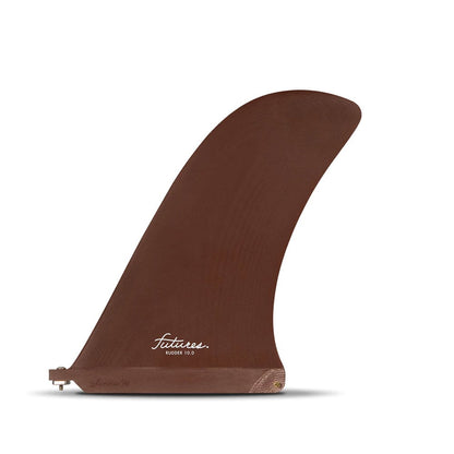 Futures Rudder 10" Single Fin - Burgundy