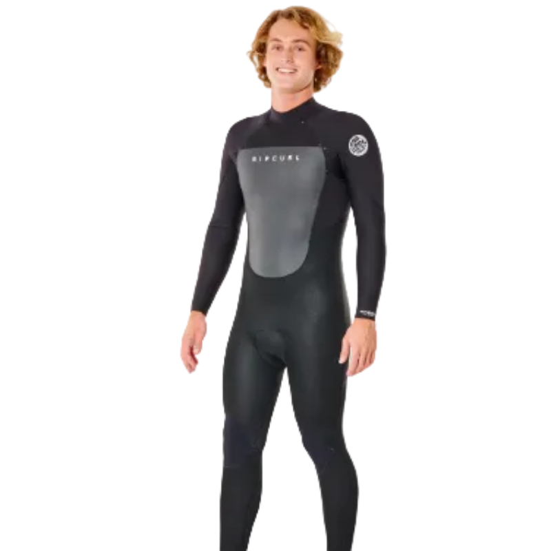 Rip Curl Omega 5/3mm Back Zip Mens Wetsuit - Black - Front