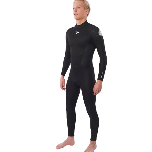 Rip Curl Freelite 5/3mm Mens Back Zip Wetsuit  - Black