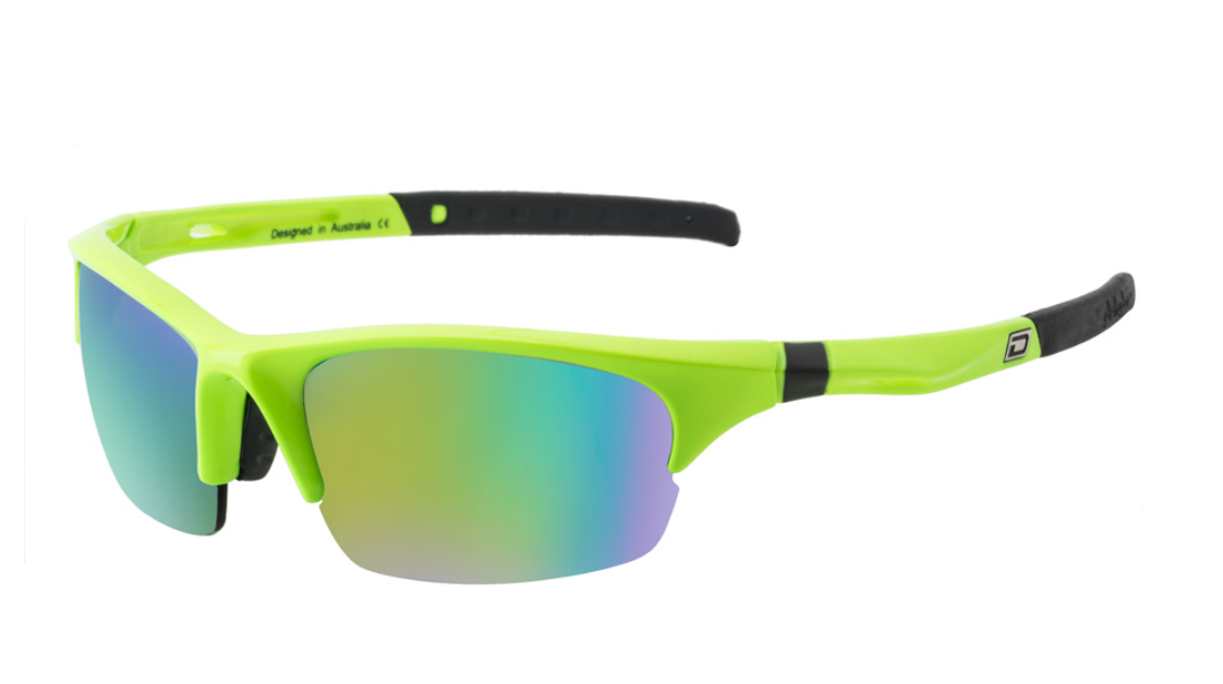 Dirty Dog Ecco Polarised Sunglasses - Fluro Green/Green Fusion