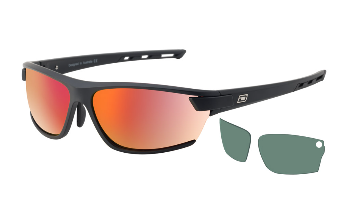 Dirty Dog Sport Evolve X2 Polarised Sunglasses -  Dark Silver/Grey/Blue Fusion