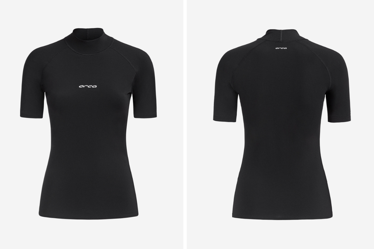Orca Tango Womens Short Sleeve Rash Vest - Black