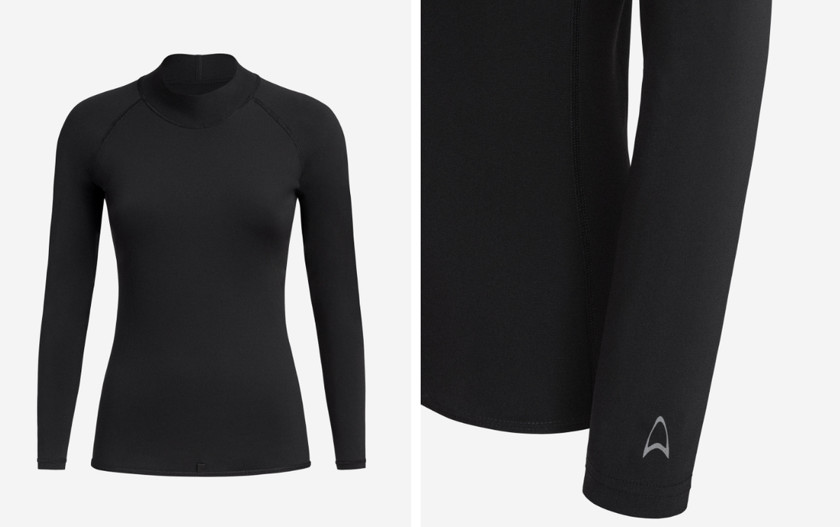 Orca Tango Womens Long Sleeve Surf Rash Vest - Black