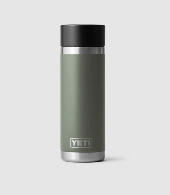 Yeti Rambler 18oz Bottle With Hotshot Cap - Camp Green