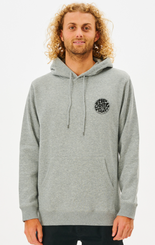 Rip Curl Wetsuit Icon Mens Hooded Fleece - Grey Marle