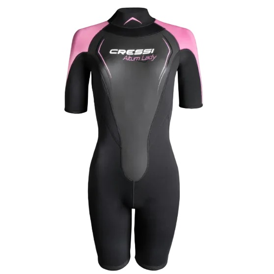 Cressi Altum 3mm Shorty Womens Wetsuit - Black/Pink
