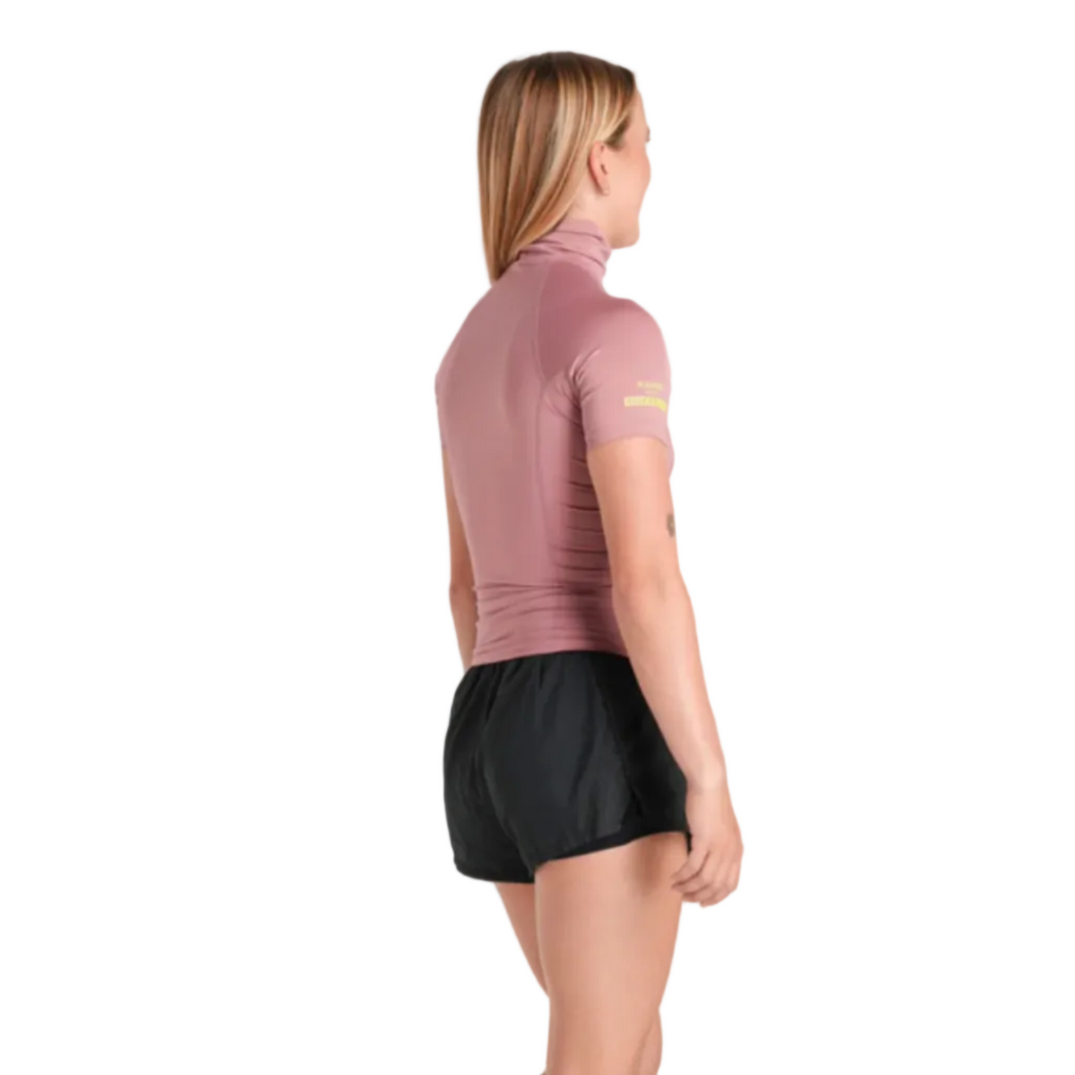 C-Skins NuWave Rash X Womens Short Sleeve Rash Vest - Rose/Lime